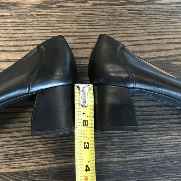 Paul Green Kami Black Soft Leather Block Mid Heel Pointed Toe UK 5.5 US 8 - Picture 8 of 16